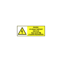 0125a - Pozor ovládací obvod zůstavá pod napětím z cizího rozvaděče