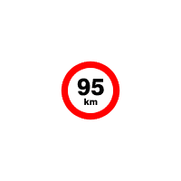 DP02 - Označení rychlosti 95km