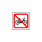 DT028f - Zákaz vjezdu na kole