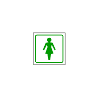 DT034b - WC ženy (symbol bez textu)