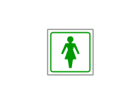 DT034b - WC ženy (symbol bez textu) 