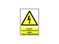 0105 - Pozor! Elektroinstalační kanál-životu nebezpečno