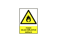 0399b - Pozor sklad hořlavých kapalin