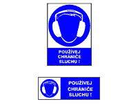 2503 - Používej chrániče sluchu Silniční vozidla pro motorovou dopravu. Oko 50 oje pro silniční přívěsy. Rozměry