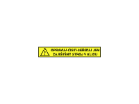 3922Y - Opravuj-čisti-seřizuj jen zajištěný stroj v klidu (žlutočerná)
