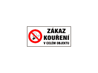 4202nv1 - Zákaz kouření v celém objektu (dle 379/2005 Sb)