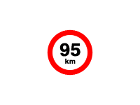 DP02 - Označení rychlosti 95km