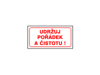 DT019 - Udržuj pořádek a čistotu