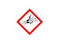 GHS01 - Výbušné látky - symbol