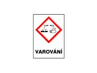 GHS05 - Korozivní a žíravé látky - varování