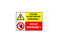 sdr.D - Pozor! Elektrické zařízení / Vstup zakázán!