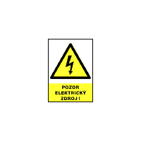 0120e - Pozor elektrický zdroj!