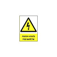 0183 - Pozor vodiče pod napětím