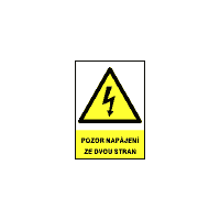 0199a - Pozor napájení ze dvou stran