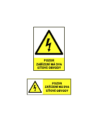 0199d - Pozor! Zařízení má dva síťové obvody