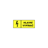 6131a - Hlavní vypínač (žlutočerná)