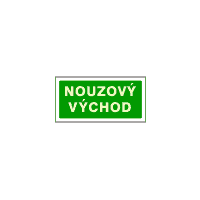 7814c - Nouzový východ - bílý okraj