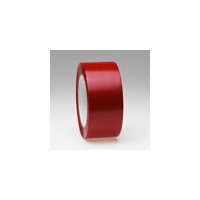 Výstražná samolepící PVC páska (návin) - Červená - odolná