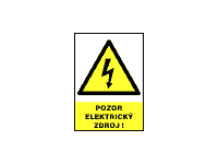 0120e - Pozor elektrický zdroj! 
