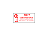 1880 - Pouze pro holicí strojek Upínací nářadí. Upínací důlky (alfa = 60°)