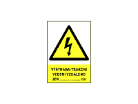 1999l - Výstraha - trakční vedení vzdáleno jen ...... cm