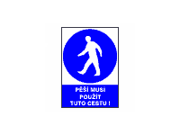 3950 - Pěší musí použít tuto cestu
