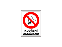 4202na - Kouření zakázáno (označení restaurací - zákaz kouření) 