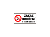 4202nv1 - Zákaz kouření v celém objektu (dle 379/2005 Sb) 
