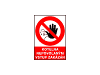 5399b - Kotelna nepovolaným vstup zakázán !