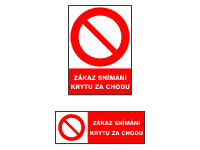 5399f - Zákaz snímání krytu za chodu !