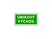 7810c - Únikový východ - bílý okraj 