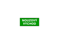 7814d.L - Nouzový východ (text) 