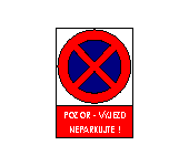 DP22 - Pozor výjezd neparkujte 