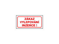 DT033y - Zákaz vylepování inzerce! 