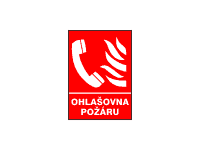 POZ05c - Ohlašovna požáru (piktogram+text) 