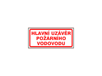 POZ33 - Hlavní uzávěr požárního vodovodu 