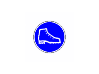 PZS07 - Použijte bezpečnostní obuv 