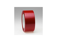 Výstražná samolepící PVC páska (návin) - Červená - odolná 